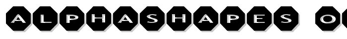 AlphaShapes octagons font